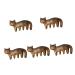 Beaupretty 5st kitten massage comb Cute creative hair comb hair massage scalp massage tool scalp ridge scraping the scalp comb meridian massage head scrap sandal wood