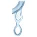 Silicone Baby's 1st Toothbrush for Infants and Toddlers - Oral Care Must-Have for Babies 4 Months and Up - Baby Registry Essential in Blue - Buy Online on GoSupps.com