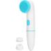 Buy Silicone Facial Cleaning Brush - 2 in 1 Electric Exfoliating Face Cleaner for Deep Skin Cleansing (Blue) - International Shipping Available - Buy Online on GoSupps.com