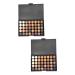 DOITOOL 2pcs 40 Multicolor Shadow Girls Cosmetic Colors Ladies Eyeshadow Smoky Makeup Pallet Lustre Matte
