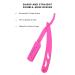 Premium Pink Straight Edge Razor - Stainless Steel & High Hardness Carbon Steel Cutthroat Blade for Precision Shaving - Buy Online on GoSupps.com