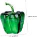 Alipis Office Decor Decorations for Home Crystal Figurines Living Room Chili Vegetable Household Fake Fruit Green 6.3x4.5cm - Buy Online on GoSupps.com