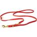 Handmade COPCOPET Fat Leather Dog Leash - 3-Way Adjustable Soft Leather with Brass Fittings 100% German Craftsmanship (3.50m x 12mm Red) - Buy Online on GoSupps.com