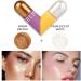 Dual-Ended Highlighter Liquid Luminous Facial Highlighter Waterproof and Long-Lasting Natural Skin Tone (Champagne White) - Buy Online on GoSupps.com