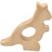 Wendysun 2pcs Cartoon Kangaroo Wood Teether Set - Natural Beech Teething Toy for Baby DIY Pendant - Nursing and Soothing Toy - Buy Online on GoSupps.com