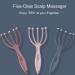 5-Claw Scalp Massager for Stress Relief and Relaxation - Manual Head Massage Tool for Tiredness and Refreshing Experience - Wet and Dry Use - Unisex - Buy Online on GoSupps.com