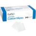 ForPro Lint-Free Cotton Wipes, 100% Pure Cotton Gauze, 2" x 2", White, 240-Count 240 Count