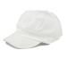 Women's Lightweight 100% Cotton Soft Fit Newsboy Cap with Elastic Back One Size-Large White