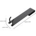 KITANDOVE 2pcs No Punching Hook Clothes Rack Bathrobe Towel Shower Door Hook Storage Hooks Stainless Steel 18X4.2CM Black2 - Buy Online on GoSupps.com