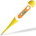 Digital Oral Thermometer for Adults Baby Infant Thermometer Easy Home Medical Thermometer Basal Body Temperature Thermometer for Rectal Mouth Underarm with Fever Alarm EMT-021-Yellow
