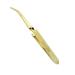 Salon Grade Stainless Steel Nail Pinching tool - Clamp tweezer for acrylic and gel nails - C Curve Nail Art Sculpting Tool - Acrylic Nail Tool (Gold)