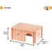Ferplast Small Pet House | Rabbit House Guinea Pig Wooden House | FSC Certified Wood | 33 x 23.6 x 16 cm - Buy Online on GoSupps.com