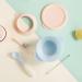 Kyraton Baby Bowls | Suction Bowls with Straw and Spoon | Unbreakable & Reusable | Light Blue | Slip Resistant & Durable - Buy Online on GoSupps.com