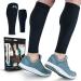 POWERLIX Calf Compression Sleeve (Pair)  Supreme Calf Cramp & Shin Splint Sleeves for Men & Women  Leg Compression Socks 20-30 mmHg  Great for Pain Relief, Running, Work, Travel, Sports & More Large/X-Large (1 Pair) Black