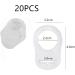 20 Pieces Soft Silicone Pacifier Clip Adapter for MAM Rings | Transparent Baby Pacifier Holder - Buy Online on GoSupps.com