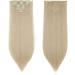 Silk-co Clip in Hair Extensions - 100% Synthetic 23 Inch Straight Blond & Bleach Blond Hairpieces - 8pcs for Full Head Coverage - Buy Online on GoSupps.com