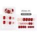 dijiusidy False Nail Perfect Matching Simple to Wear Fingernail Full Coverage Press Type Strong Viscosity Adjustable Paster Type 22 F741 Type 22 F741 - Buy Online on GoSupps.com