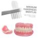 Minkissy Hard Toothbrush for Dental Care | Double Head Prosthesis Cleaner | Partial Dignity Brush for Prosthetics - Buy Online on GoSupps.com