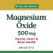 Nature's Bounty Magnesium Oxide 500mg Pills Helps Maintain Proper Muscle Function 100 Tablets - Buy Online on GoSupps.com