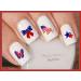 4th of July Nail Art Decals - Holiday Water Slide Nail Transfers with American Flag, Stars, and Fireworks - Salon Quality DIY Nail Stickers - Buy Online on GoSupps.com