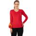 Subuteay Women's Thermal Top - Fleece Lined Long Sleeve Shirt (Red, Small) - Buy Online on GoSupps.com