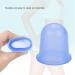 Silicone Suction Massage Cups Set - 2 Parts for Cellulite Muscle & Joint Pain Relief (Blue) - Buy Online on GoSupps.com