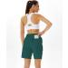 Difficort Women's 7 Hiking Cargo Shorts - Quick Dry Athletic Shorts with Pockets | Dark Green, Small - Buy Online on GoSupps.com