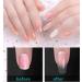 30ml Poly Nail Gel - UV LED Nail Art Extension for Beginners | Milk White Multi-Colored French Design - Buy Online on GoSupps.com
