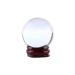 Hztyyier Clear Crystal Ball Asian Rare Natural Quartz Clear Crystal Healing Ball Transparent Sphere with Stand 40mm