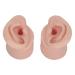 Silicone Ear Model Silicone Body Parts Left and Right Soft Flexible Model Fake Ear Piercing Practice Ear Model Simulation Silicone Ear Mold for Jewelry Display Teaching Tool (2)