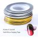 SiChun 2 Pcs Gold & Silver Nail Striping Tape for Nail Art | Thin Line Decoration Sticker - Buy Online on GoSupps.com