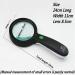Illuminated Glass Handheld Reading Magnifier 12 LED Lamp Eye Protection 5X HD Lens No Shadow Old Student Reading Newspaper Enlarge Made in China - Buy Online on GoSupps.com