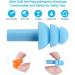 10pcs Silicone Ear Plugs - Noise Reduction & Waterproof Reusable Soundproof Earplugs in Blue | International Shipping Available - Buy Online on GoSupps.com