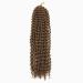 Just Another One 24-inch Synthetic Passion Twist Braiding Hair Fluffy Spring Bomb Crochet Hair Extensions For Women Girls & Unisex - Brown 30 Brown 24