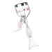 Eyelash Curler - Eyelash Curler with Comb Tines | Eyelash Curler with Comfort Grip | Fishtail Shape Eyelash Curler | Premium Quality Eyelash Curler | Crimps & Curls Eyelashes for Raised Eyelashes chrome plated with pink comb pink