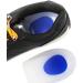 Buy Silicone Oblique Heel Pads for Men & Women - Shock Absorbing Two-Color Design - Size L (40-45) - Blue - Buy Online on GoSupps.com
