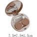 Buy Portable Khaki Contact Lens Case - 1pc Etui with Mirror | Perfect Cosmetic Storage for Lenses | International Shipping Available - Buy Online on GoSupps.com