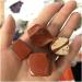 Buy JUKUCKV Natural Topaz Crystal Tumbled Cube Stones - 3pcs Spiritual Support (Color D) | International Shipping Available - Buy Online on GoSupps.com
