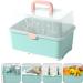 Toyvian Baby Bottle Drying Rack with Cover and Easy-Carry Handle | Nursing Cutlery Box for Bottles and Cups in Home Kitchen - Buy Online on GoSupps.com