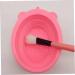 Makeup Brush Cleaning Mat Foldable Brush Cleaner Bowl Silicone Brush Cleaner Pad for Sponge Pink - Buy Online on GoSupps.com