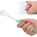 Coated Tongue Scraper - Ergonomic Mouth Care Device for Bacteria Removal | Food-Safe Non-Slip Design - Buy Online on GoSupps.com