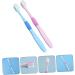 Minkissy 4-Piece Portable Children s Toothbrush Set - Soft Safe & Effective Pink Cleaning Tools for Kids | International Shipping - Buy Online on GoSupps.com