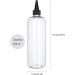 2 Pack 16.9oz Hair Color Applicator Bottles - PET Plastic Squeeze Bottles for Hair Dye - Refillable and Transparent - Clear/black Cap - Buy Online on GoSupps.com