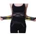 Stabilizing support belt for the lower back back relief sciatica spinal stenosis scoliosis two adjustable straps lumbar supports waist/ba black XXlarge