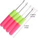 MsLoosily Latch Hook Crochet Needle Set - Ideal for Micro Braids, Hair Extensions, Feathers, and Carpets - 4Pcs Latch Hook Tool - Buy Online on GoSupps.com