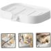 Alipis 5-Stage Plastic Soap Holder - Self-Empty Shower & Sink Soap Container Durable ABS White Palette for Rinse Pools - Buy Online on GoSupps.com