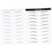 Ipetboom 4 Sheets Pairs False Eyebrows Eyebrow Stickers for Makeup Simulation Eyebrow 6 Proof Patch - Buy Online on GoSupps.com