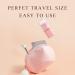 Travel Size Retractable Portable Makeup Brush - Premium Stipple & Blending Brush for Lipstick Blush Face - Pink B - International Shipping Available - Buy Online on GoSupps.com