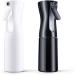 AOOWU 2PCS Continuous Water Mister Spray Bottle 200ml - Salon Hairdressing & Home Cleaning - Fine Mist Spray for Plants & Pets - Black+White - Buy Online on GoSupps.com