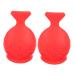 FOMIYES 2pcs Silicone Fish Lip Filler Lip Filler Beauty Pump Lip Beauty Tool Lips Enlarger Red